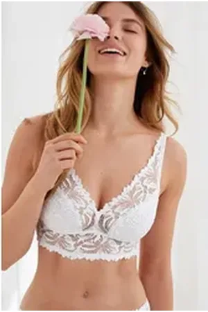 Next Bralette-BH Unwattierter, bügelloser Spitzen-BH (1-tlg) weiß 38 (GB: 10)
