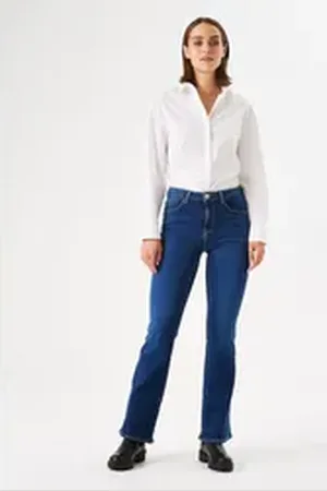 Garcia Slim-fit-Jeans Celia Flare blau 36