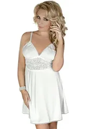Andalea Negligé Negligee in weiß - 38/40 weiß 38/40