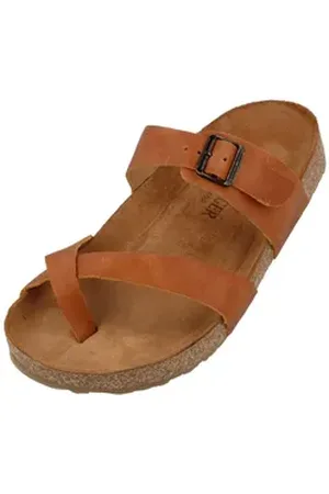 Haflinger Bio Juno Sommer Sandale Hausschuh Unisex Hausschuh braun 44 EU
