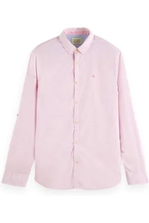 Scotch&Soda Langarmhemd Herren Hemd Langarm (1-tlg) rosa S