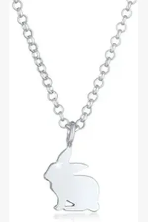 Elli Kette mit Anhänger Kinder Hase Tier Ostern 925 Silber, Hase silberfarben