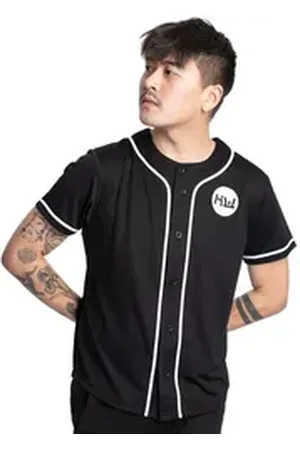 HIDETOSHI WAKASHIMA Baseballtrikot Herren Baseball Trikot schwarz XL