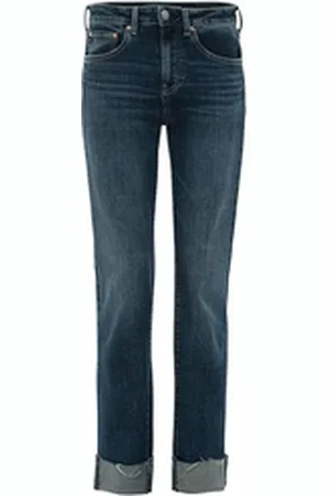 Adriano Goldschmied Straight-Jeans Jeans GIRLFRIEND LONG Mid Waist blau 31