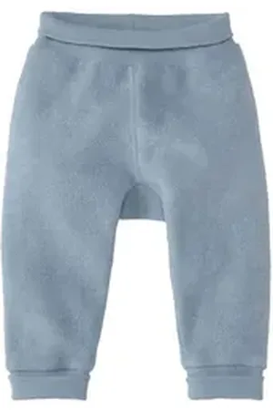 hessnatur Jerseyhose Wollfrottee aus reiner Bio-Merinowolle (1-tlg) blau 86/92