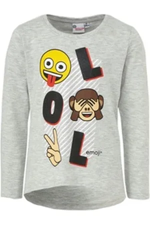Emoji Langarmshirt Langarmshirt grau 128