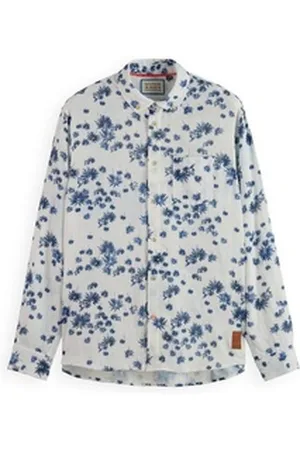 Scotch&Soda Langarmhemd Herren Hemd Langarm (1-tlg) weiß S