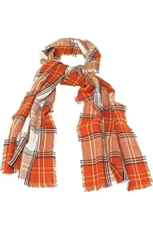 Tamaris Schal Scarf, (Set, 1-St. 1-teilig), Damen Schal Karomuster rot|silberfarben