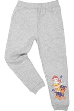 Paw Patrol United Labels® Jogginghose - Chase, Marshall & Rubble - Knochen & Tatzen grau 98-104