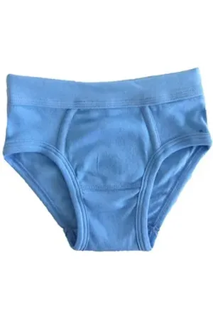 Hermko Slip 2840 Jungen Slip mit Weichbund aus reiner Bio-Baumwolle blau 98