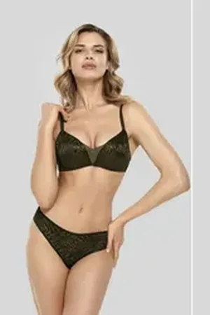 Marc & Andre Push-up-BH CRYSTALLINE mit Racer-Back Rücken grün 70