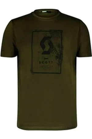 Scott T-Shirt Defined Dri T-Shirt mit großem Print auf der Brust grün XL