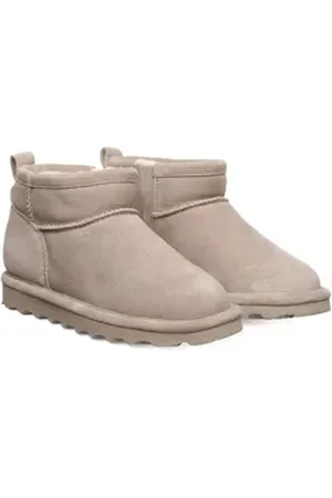 Bearpaw SHORTY YOUTH Winterboots, Winterstiefel, Schlupfstiefel, Kinderschuh mit Lammwolle beige 30 EU