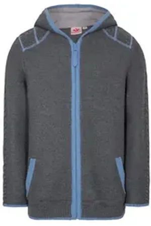 SPIETH & WENSKY Trachtenjacke Strickjacke Kinder - SPECHT - blau/grau, grau/blau blau|grau 98/104