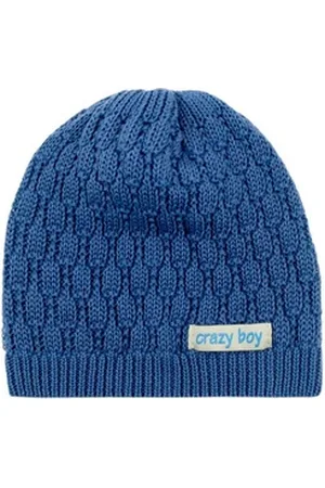 Aliap Ballonmütze Mütze Crazy Boy Strick (1-St) blau 80 (9-12 Monate)