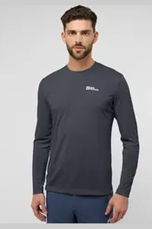 Jack Wolfskin Langarmshirt VONNAN LS T M grau S (48)