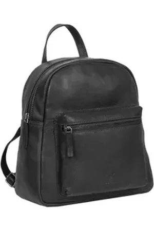 Mustang Cityrucksack Memphis backpack round, Reißverschluss-Rückfach schwarz