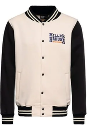 King kerosin Collegejacke Killer Kahuna (1-St) mit Artwork-Stickerei im Tiki-Style braun 4XL