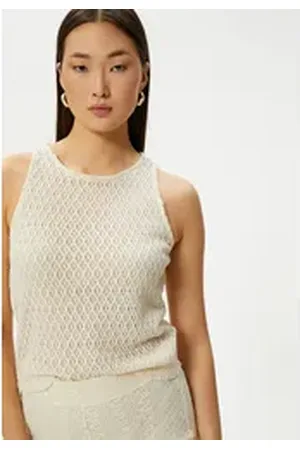 Koton Tanktop Ärmellos Normale Länge Tanktop grau S