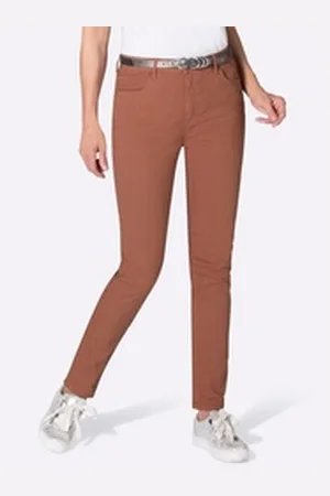 Ambria Witt Bequeme Jeans Stretch-Jeans orange 18