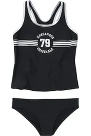 KangaROOS Tankini Sporty mit sportlichem Frontdruck schwarz 122/128
