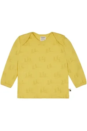 loud + proud Langarmshirt mit Druck Bio Baumwolle, GOTS gelb 98/104