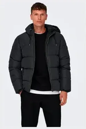 Only & Sons Steppjacke ONSMARLON LIFE HOOD PUFFER JACKET OTW VD blau XL