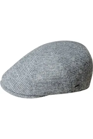 Bailey 44 Schiebermütze aus Woll-Mix in feinem Pepita-Muster grau XL