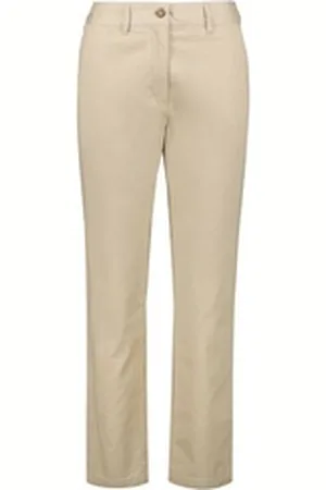 GANT Chinohose Damen Chinohose Slim Fit (1-tlg) beige 40
