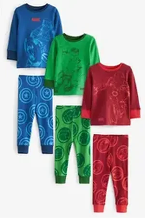 Next Pyjama 3er-Pack Snuggle Schlafanzüge (6 tlg) blau 74-80 (9-12 Mon.)