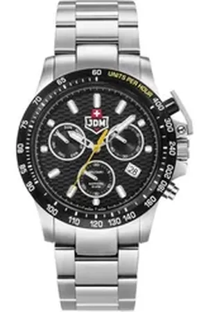 JACQUES DU MANOIR Schweizer Uhr Chrongraph Geschenkset silberfarben