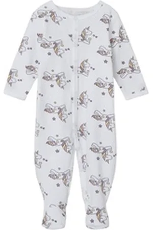 NAME IT Schlafoverall NBFNIGHTSUIT W/F UNICORN weiß 80
