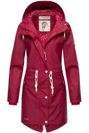 Navahoo Regenjacke Tropical Stormoo Wasserdichter Damen Outdoor Regenmantel rosa XS (34)