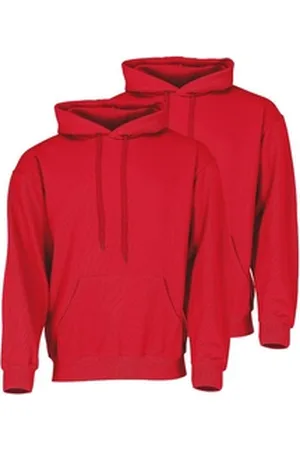 Fruit Of The Loom Kapuzensweatshirt Classic Kapuzen-Sweat rot 3XL