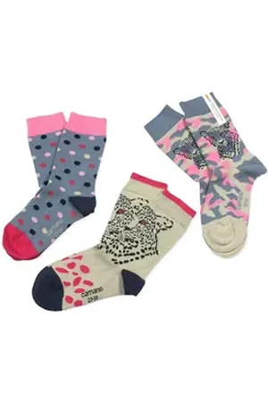 Camano Langsocken CA3811 (Packung, 3-Paar, 3 Paar) Kinder Mädchen Socken, Baumwolle, Kindersocken bunt 39-42