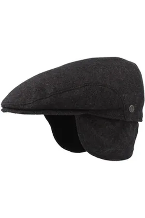 Bugatti Schiebermütze einfarbig mit Ohrenschutz und Windstopper grau 64