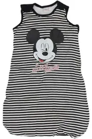 Disney Mickey Mouse Babyschlafsack Mickey Maus Atmungsaktiver Baumwoll Ärmellos, 70 cm Länge grau