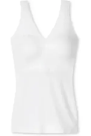 Schiesser Tanktop diverse Damen Shirts (1-tlg) weiß 40