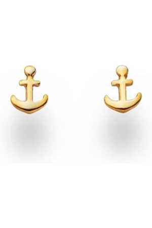 DUR Paar Ohrstecker : Ohrstecker Anker, vergoldet goldfarben