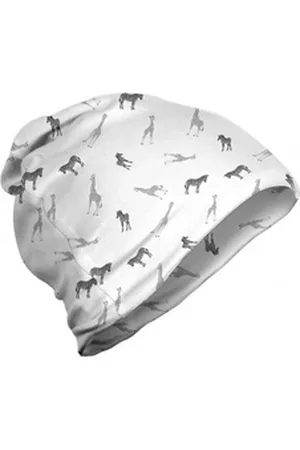 Abakuhaus Beanie Wandern im Freien Tier Adult Zebra Giraffe und CUB grau|weiß