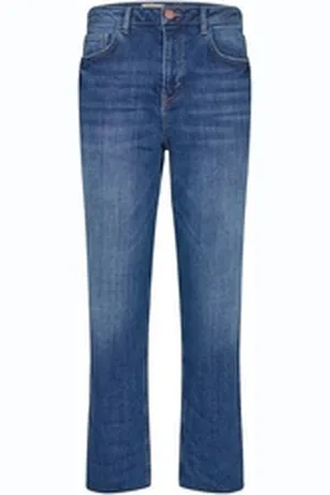 Mos Mosh Bootcut-Jeans Jeans STELLA STRAIGHT mit recyceltem Polyester blau 25