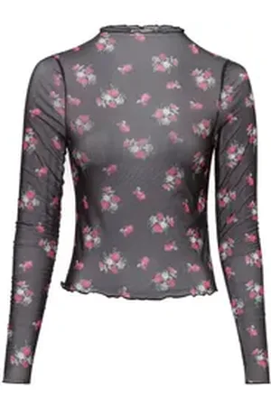 Noisy May Langarmshirt NMLesley rot|schwarz S