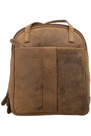 Bagan Cityrucksack, echt Leder braun