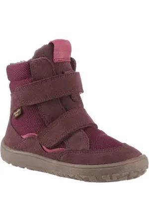 Froddo ® BAREFOOT TEX WINTER Barfußschuh, Winterstiefel, Klettstiefel mit kuscheligem Wollfutter rosa 31 EU