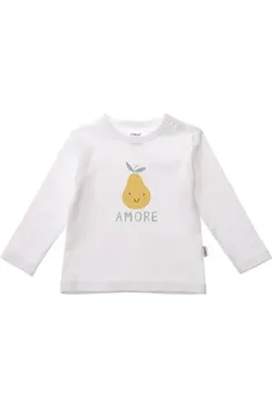 LILIPUT T-Shirt Birne mit Druckknöpfen auf der Schulter weiß 74/80