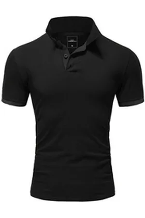 amaci Poloshirt MAINE Basic Kurzarm Poloshirt schwarz 4XL