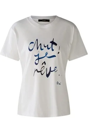 Oui Poloshirt weiß 40