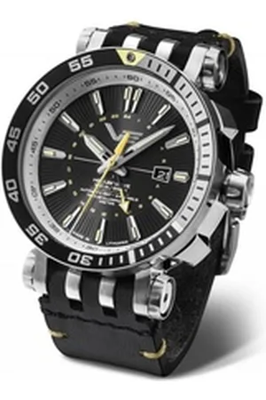 Vostok Automatikuhr Energia Rocket Herrenuhr Lederband 48 mm 575A718-L