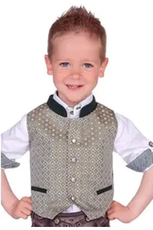 Isar Trachtenjacke Kinderweste - CARLY - schilf 110