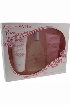 Instituto Español Aire de Sevilla Duft-Set Agua De Rosas Frescas EdT 150ml Set 3 Artikel